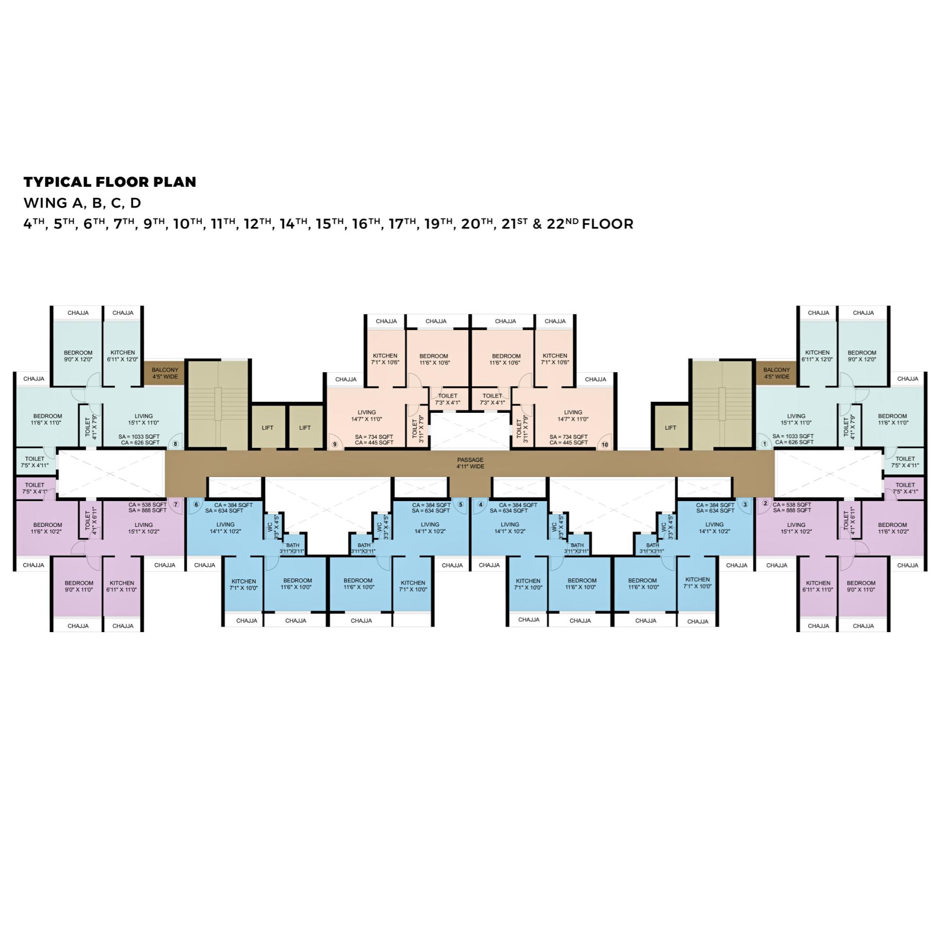 2 BHK Type A